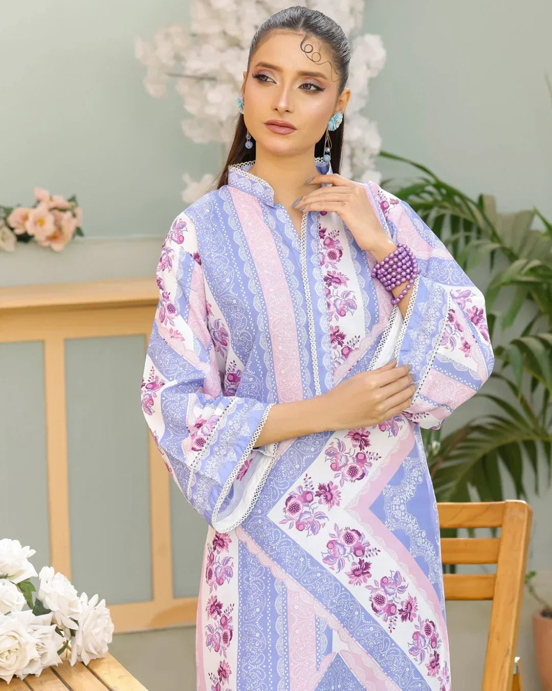 Amna Khurram Lawn Printed Co-Ord Set _1A4 – Ready to Wear