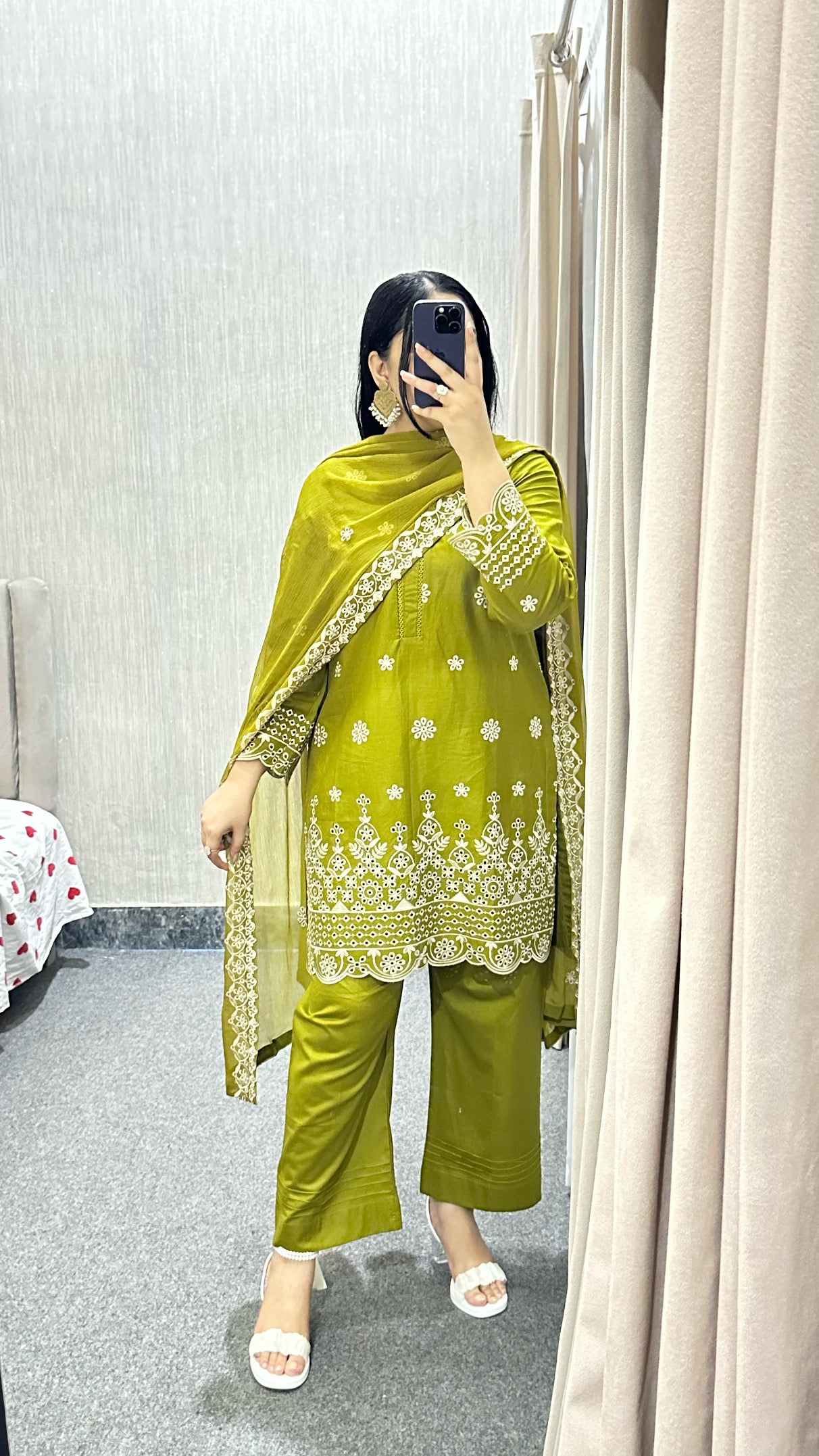 Amna Khurram Embroidered Lawn Cotton Stitched 3 Piece Suit
