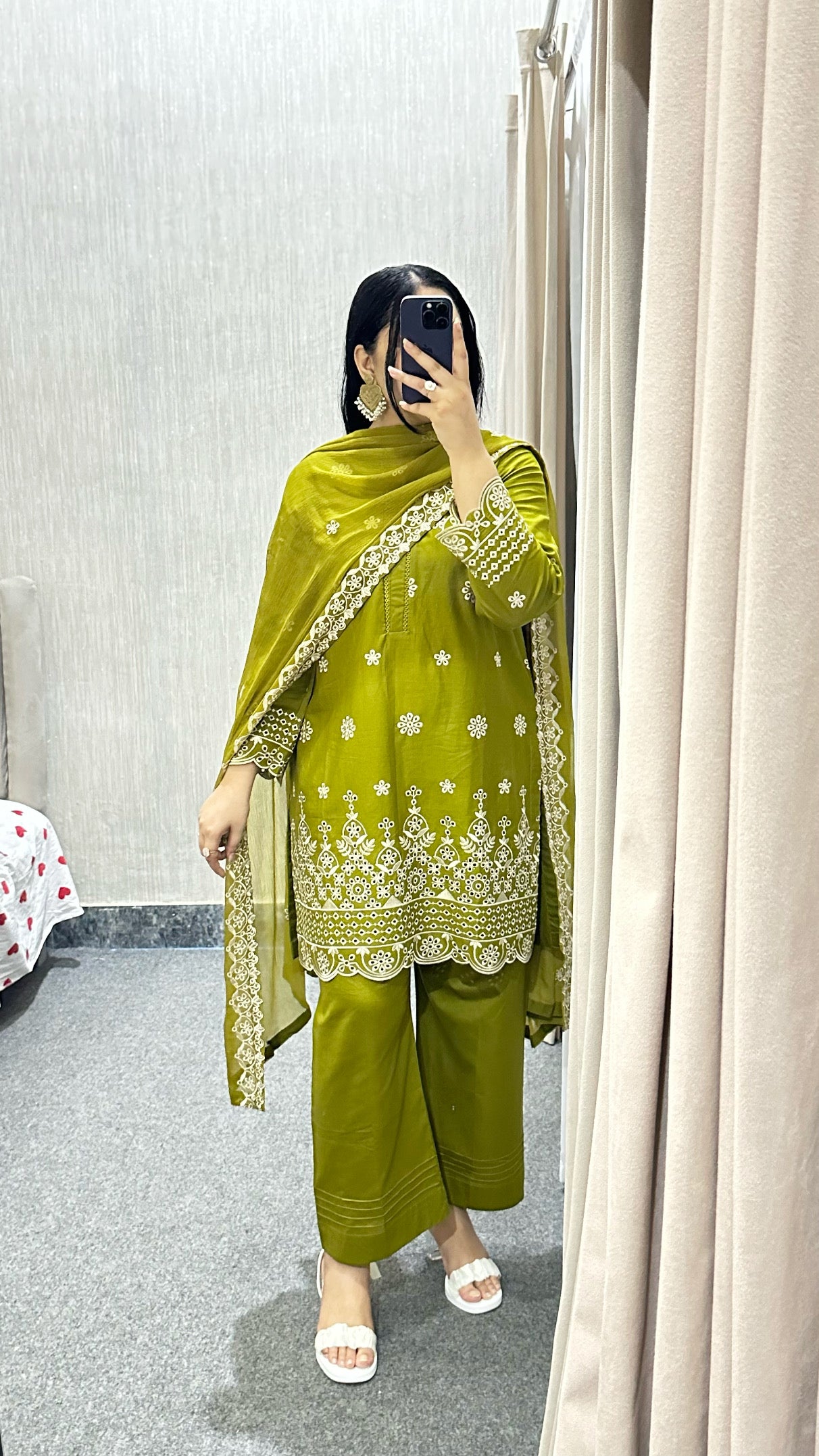 Amna Khurram Embroidered Lawn Cotton Stitched 3 Piece Suit