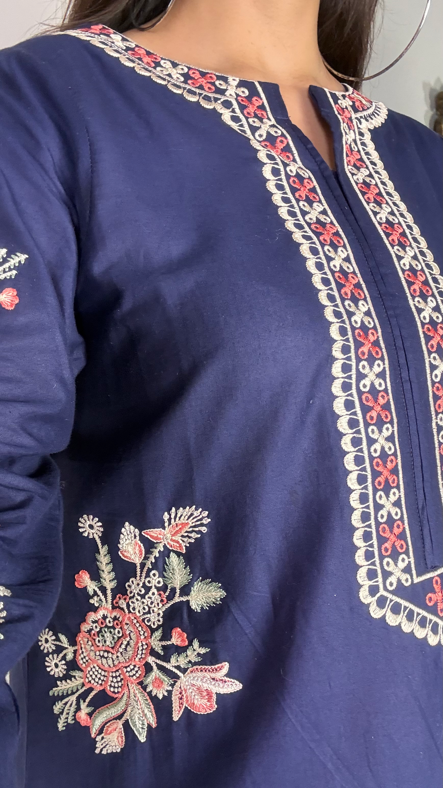 Amna Khurram Embroidered Lawn Stitched 3 Piece Suit