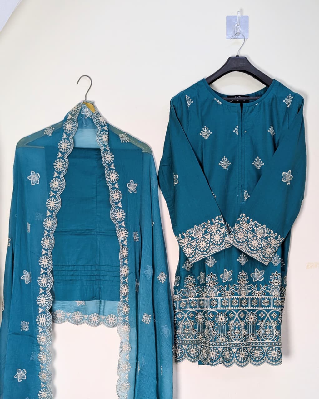 Amna Khurram Embroidered Lawn Cotton Stitched 3 Piece Suit