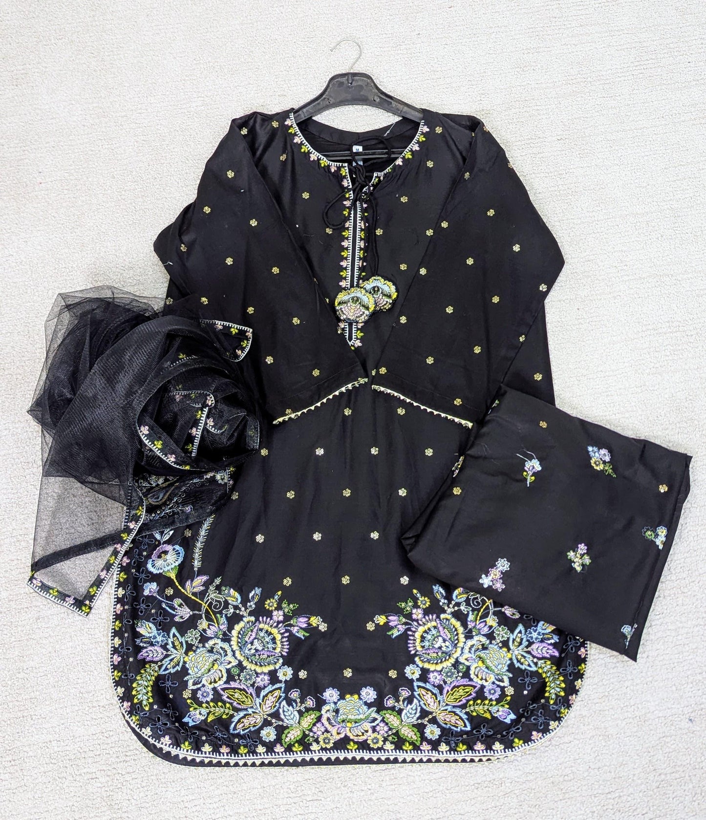 Amna Khurram Saima-Aug04 Black Ready to wear